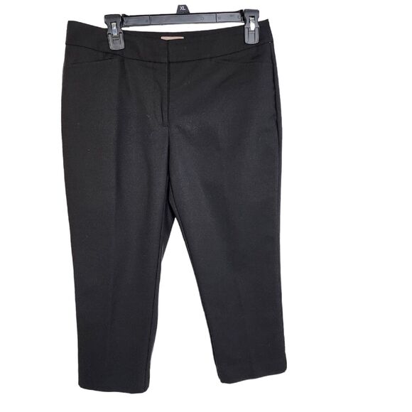 Fabulously Slimming By Chico's Women's Capri Pants Size 0 Small 4 Black Mid Rise - Picture 1 of 9